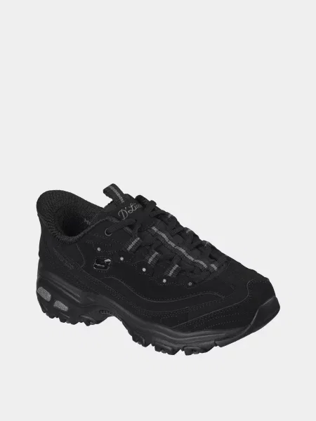 Кожаные кроссовки Skechers черные