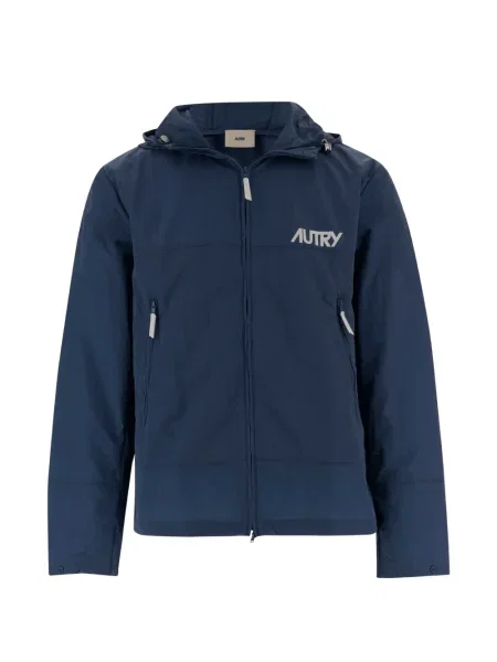 Яке Autry с качулка с автограф синьо