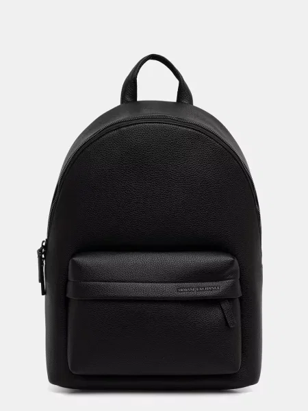 Armani Exchange rucsac pentru bărbați cu imitație de piele negru