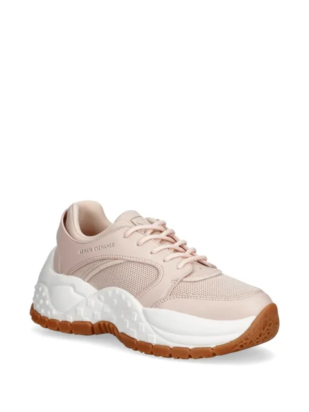 Sneakerși Armani Exchange cu șireturi din dantelă