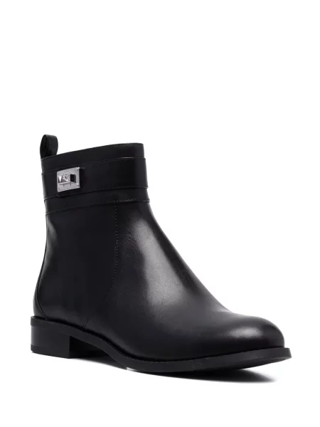 Buty do kostki Michael Michael Kors na ramiączkach z nadrukiem czarne