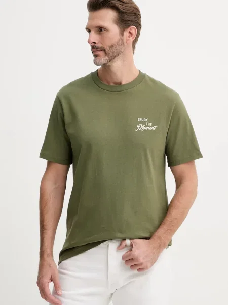Тениска United Colors of Benetton с апликация зелено