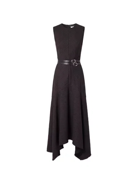 Cu centură rochie Nicholas asimetrică negru