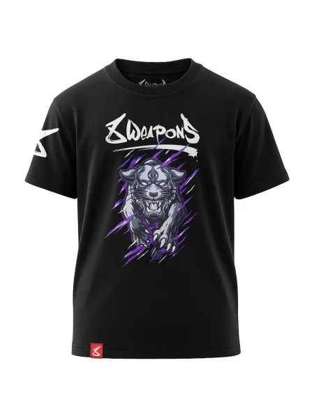 T-shirt pantera bestialska dziecko 8 Weapons czarna