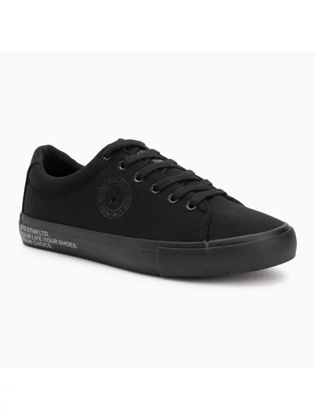 BIG STAR SHOES Férfi alacsony textil tornacipő Big Star fekete