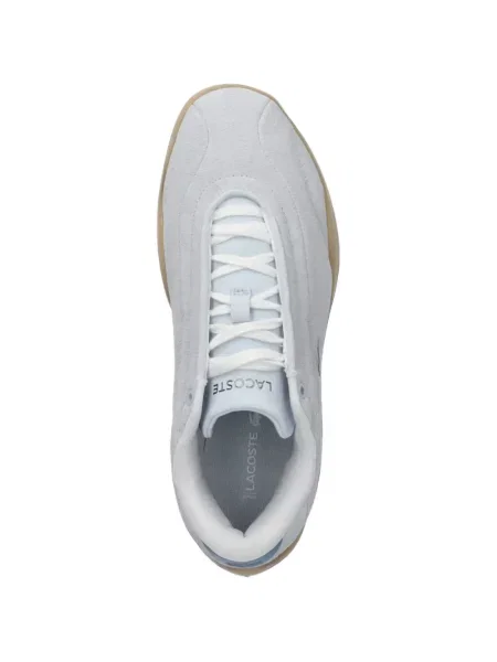 Sneakerși Lacoste din piele de căprioară gri
