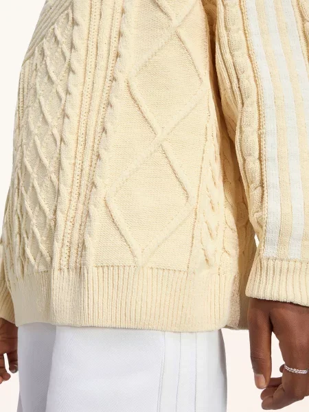 Adidas Originals Svetry Trefoil krémová