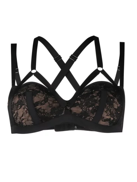 Sutien Marlies Dekkers cu model floral din dantelă negru