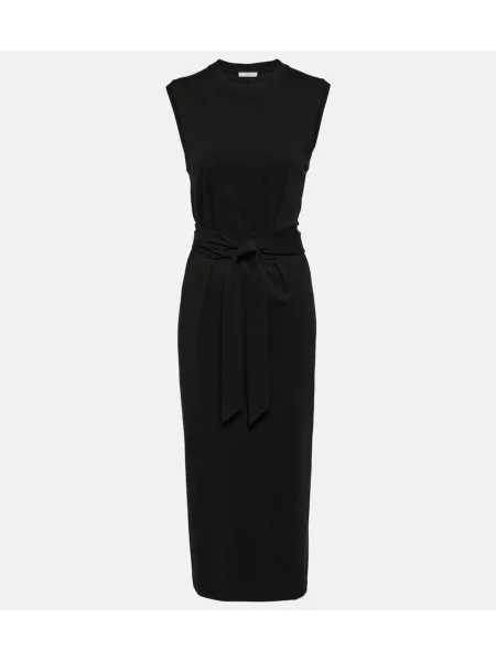 Rochie midi Vince din jerseu până la genunchi de costum negru