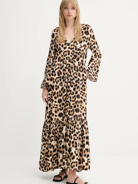 MUNTHE rochie UBLUE maxi evazati maro