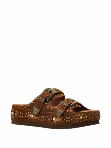 Sandale Kurt Geiger London s platformom sa kopčom smeđa