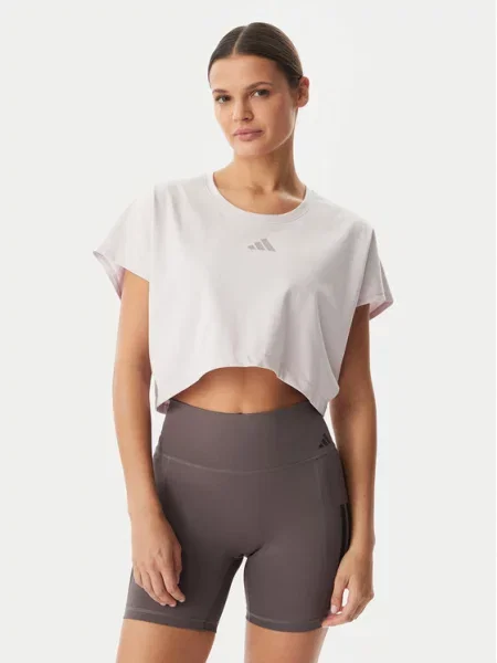 T-shirt adidas Primelift Workout Cropped Boxy Tank Ice Purple XS μωβ