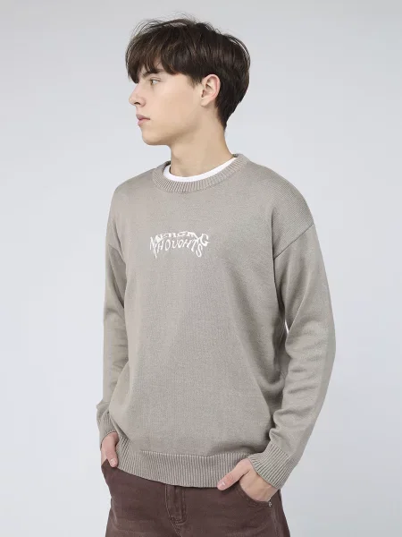 Джемпер YUKI бавовна/акрил сірий