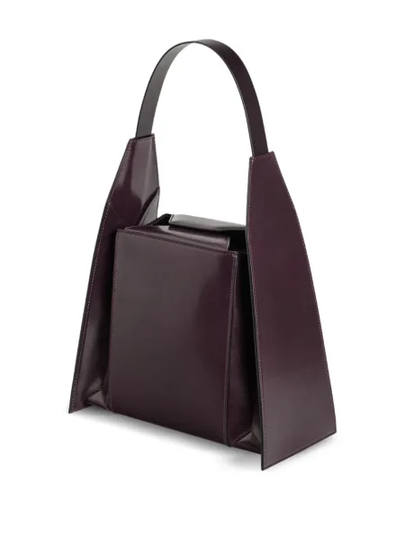 Geanta de piele Merryl Tielman din piele violet