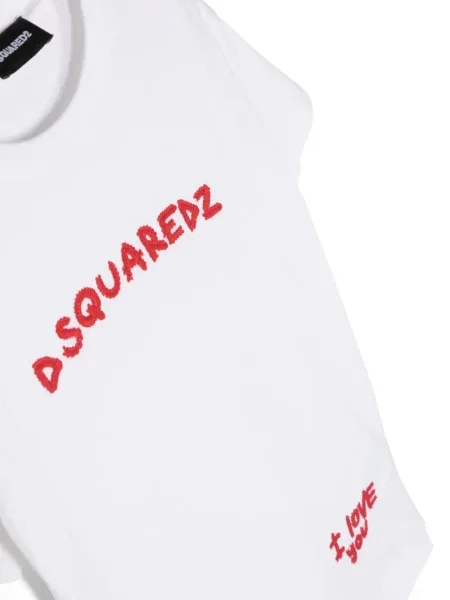 Koszulka dziecięca Dsquared2 biała