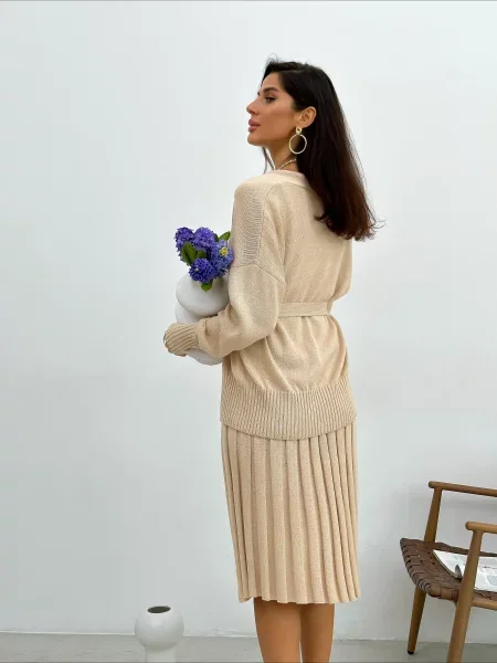 Кардиган ART KNIT бавовна/акрил бежевий