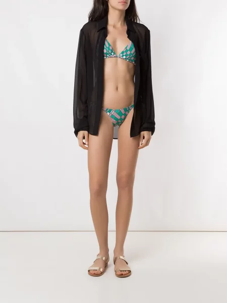 Raštuotas bikinis Amir Slama žalia