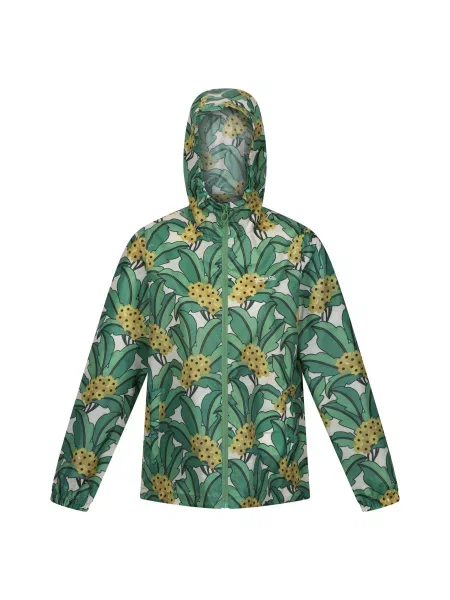 Kurtka Orla Kiely Tropical Floral Packaway Waterproof Jacket zielona