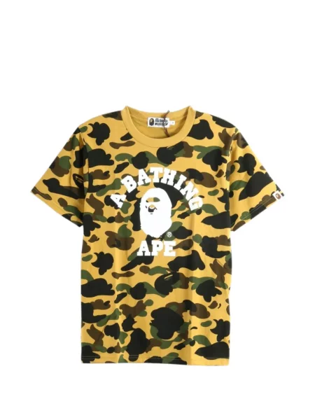 Tricou A Bathing Ape® cu imagine galben