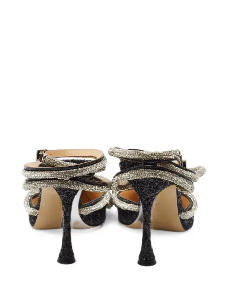 Pantofi cu toc Mach & Mach cu funde negru