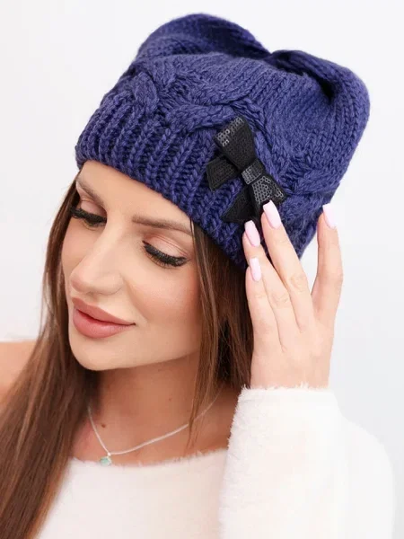 Căciulă Kesi cu funde negru