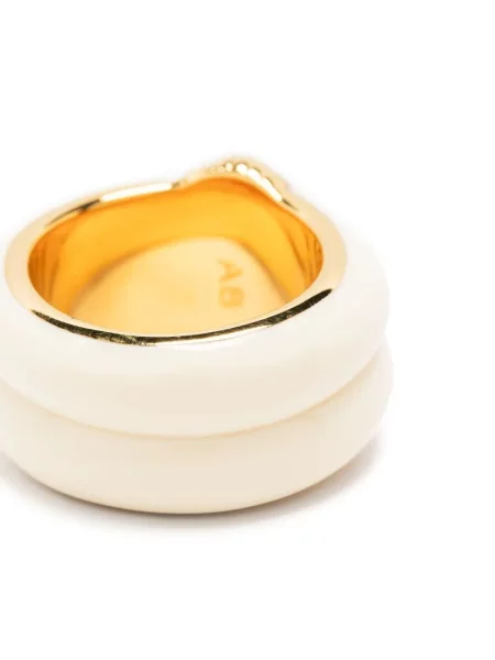 Inel Aurelie Bidermann alb