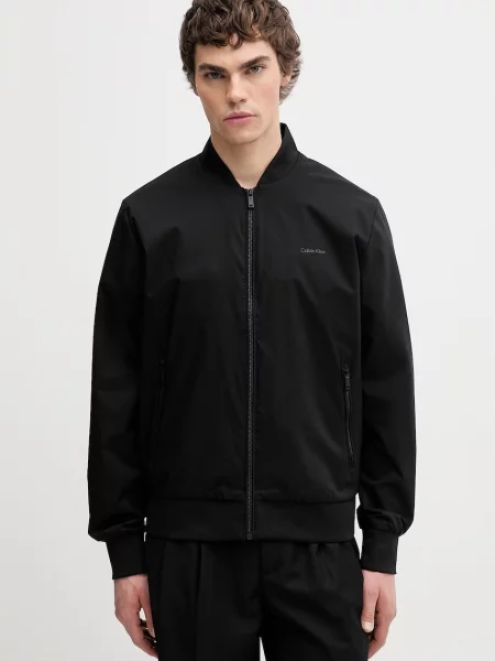 Calvin Klein pánska bomber bundy čierna