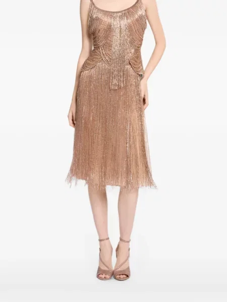 Fustă midi Elie Saab cu franjuri
