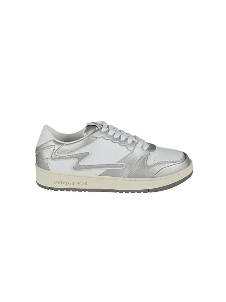 Sneakersy Metal Gienchi skórzane szare