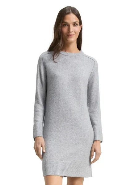 TOM TAILOR Rochie tricotat gri