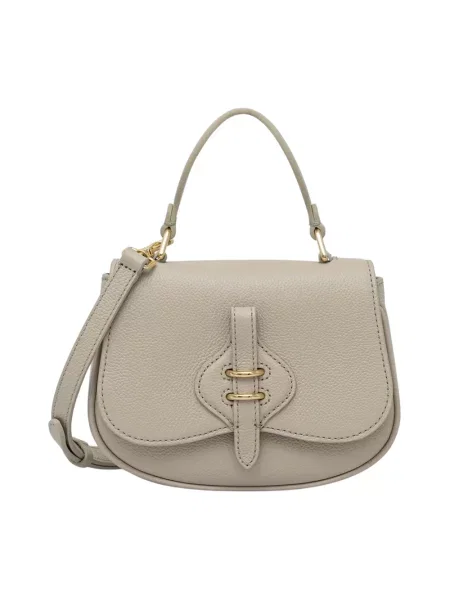 Coccinelle torebka crossbody skórzana beżowa