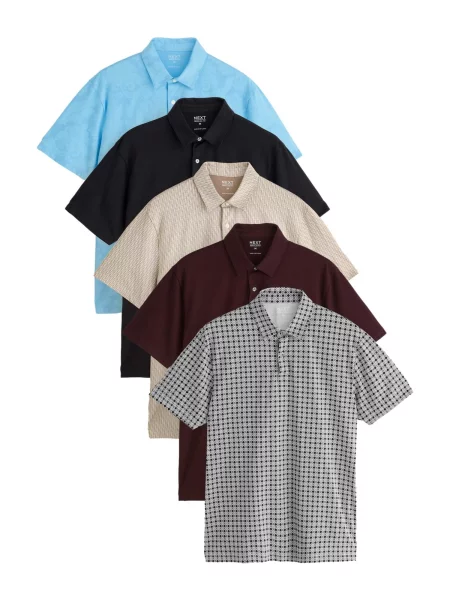 Next Tricou pielii / albastru neon / gri / roșu bordeaux negru