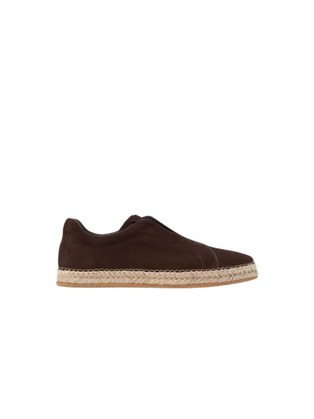 Espadryle Scarosso zamszowe brązowe