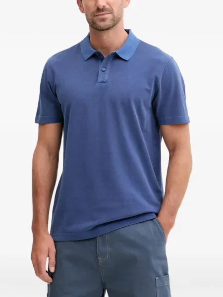 Tricou polo Bogner Fire+ice cu broderie albastru