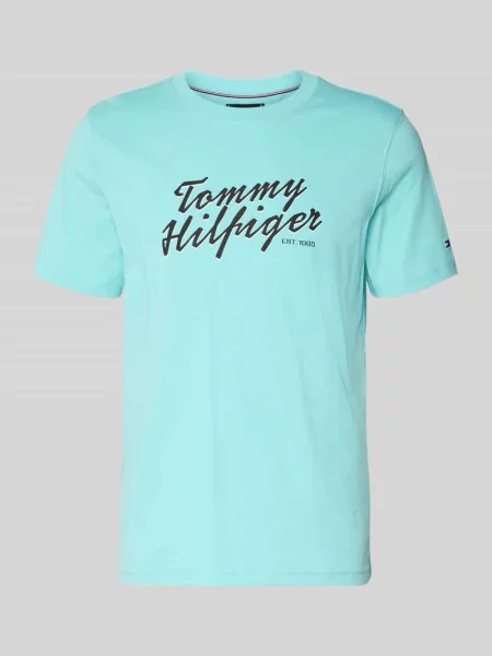 T-shirt o kroju regular fit z czystej bawełny Tommy Hilfiger