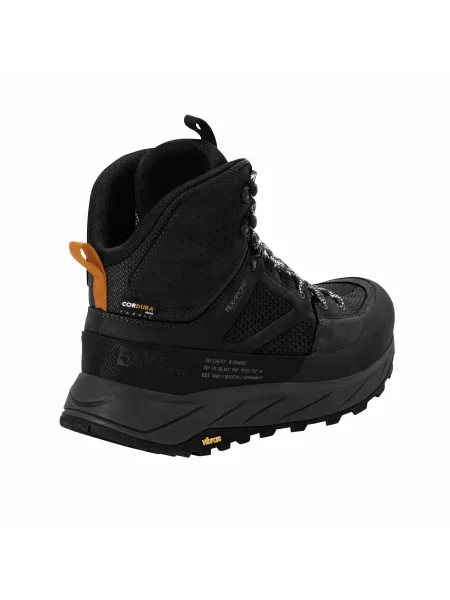 Кожаные ботинки Jack Wolfskin черные
