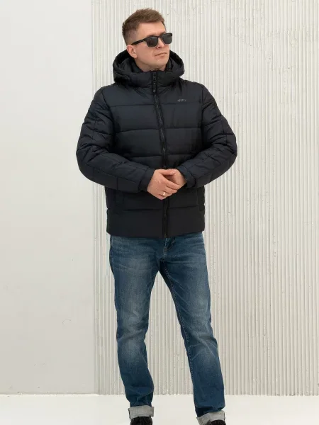 Пуховик City Fashion Classic синій