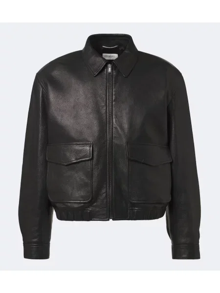 Geanta de piele Saint Laurent negru