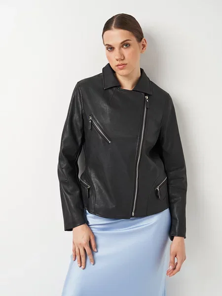 Кожаная куртка Ricco Grande черная