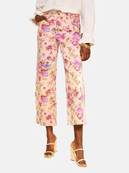 Love & roses Jeans regal / verde măr / magenta / roz pudră albastru