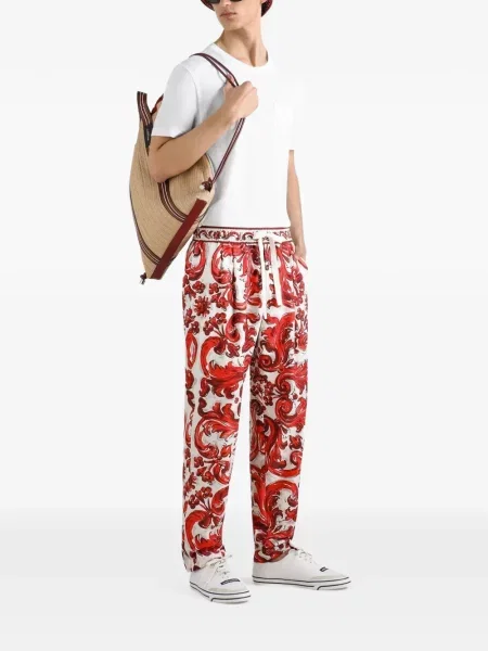 Tricou Dolce & Gabbana cu broderie alb