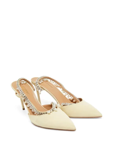 Pantofi cu toc Aquazzura cu perle