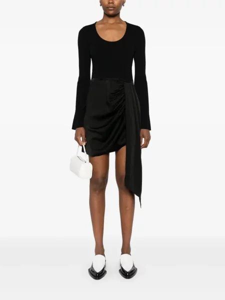 Rochie mini Simkhai drapată de costum negru