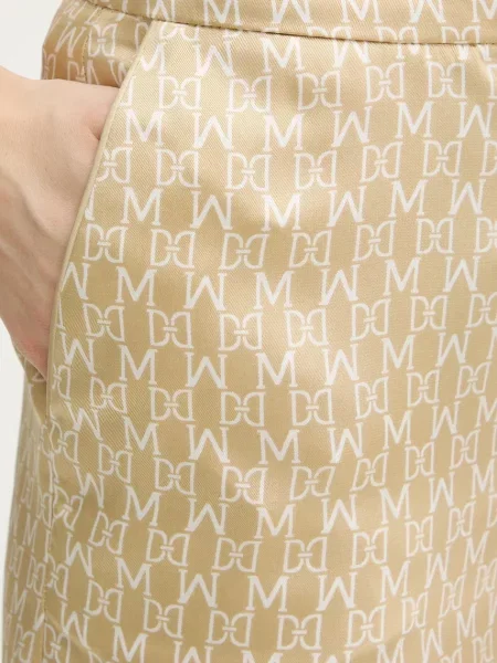 Брюки Marciano By Guess с высокой посадкой бежевые