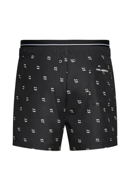 Scurt slip de baie Karl Lagerfeld negru