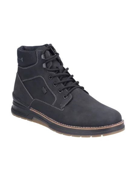 Buty do kostki Rieker skórzane czarne