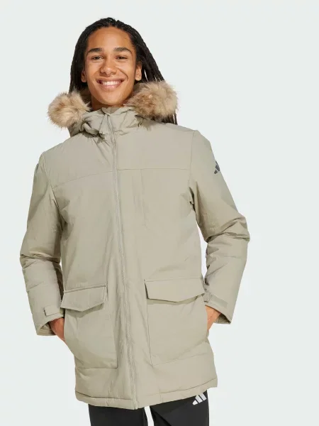 Парка adidas зелений