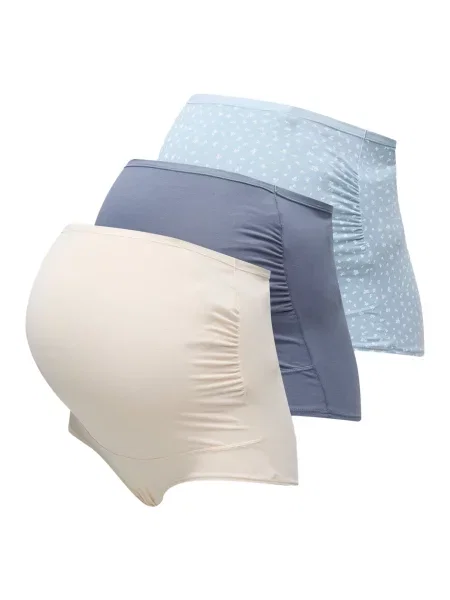 Lindex Maternity Kalhotky krémová / pastelová modrá / čedičová šedá