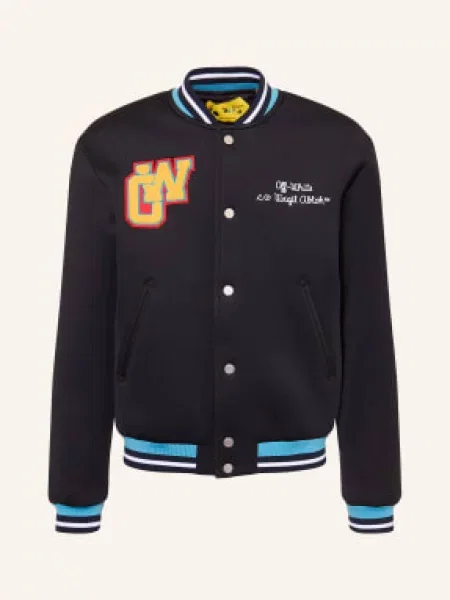 Off-White Kurtka Studencka schwarz biała