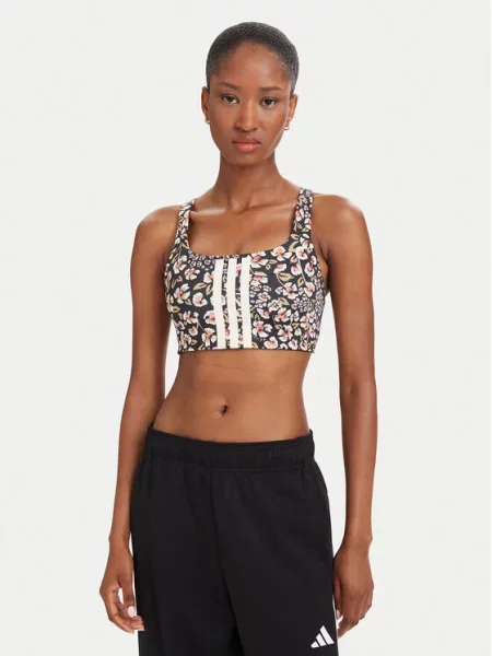 ADIDAS PERFORMANCE Sutien sport FARM oliv / roz / negru alb